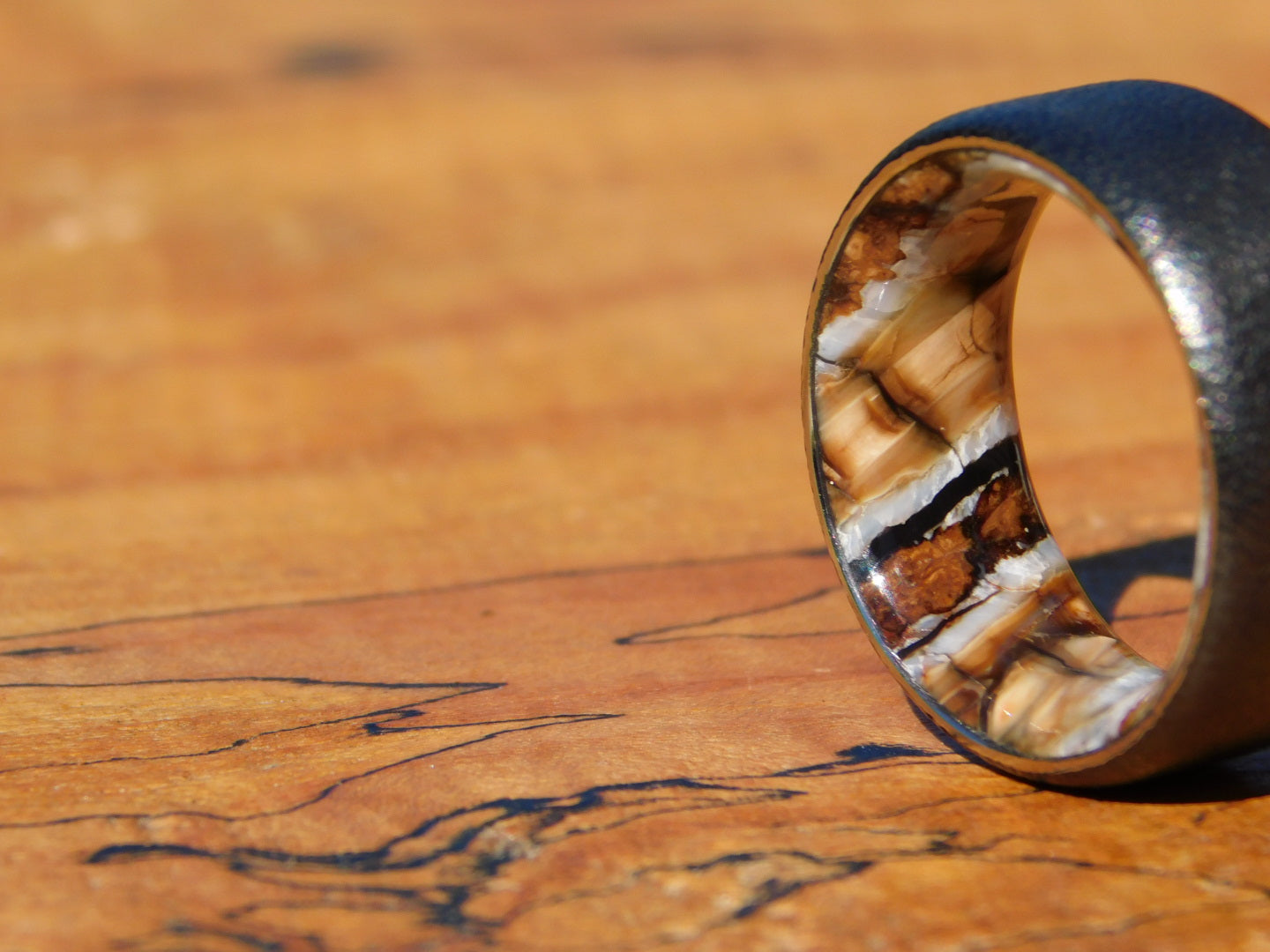 Black Zirconium x Woolly Mammoth Ring