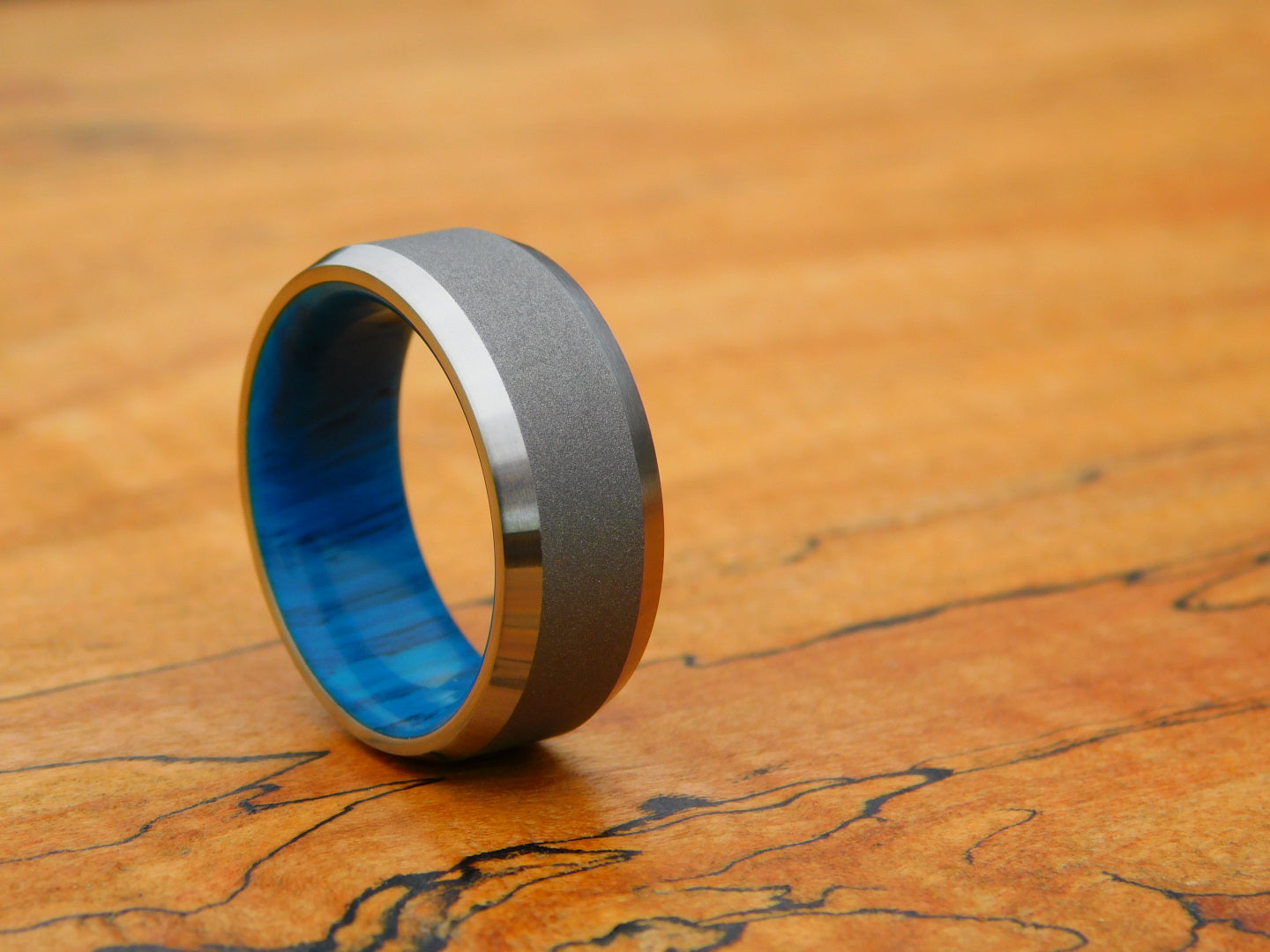 Blasted Titanium x Turquoise Gem Juma Ring