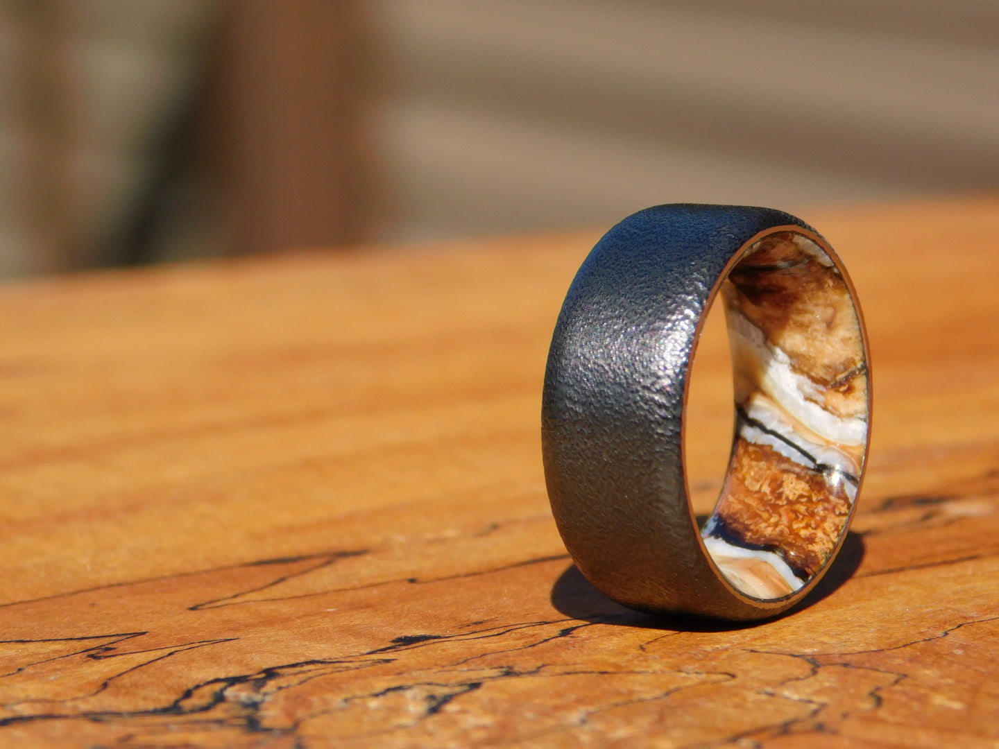 Black Zirconium x Woolly Mammoth Ring