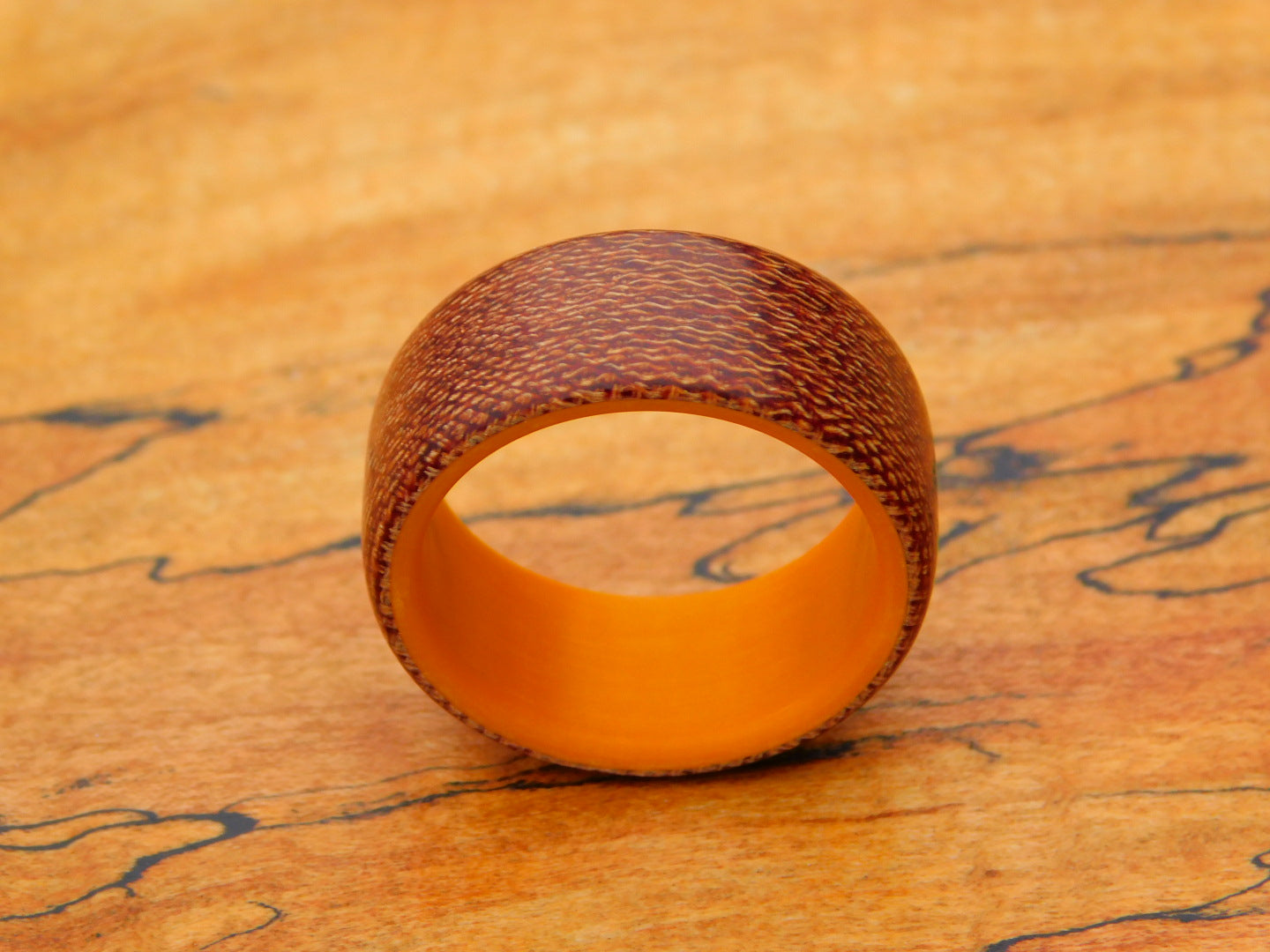 Dark Natural Canvas x Westy Cheddar Paper Ring - Size 11.5