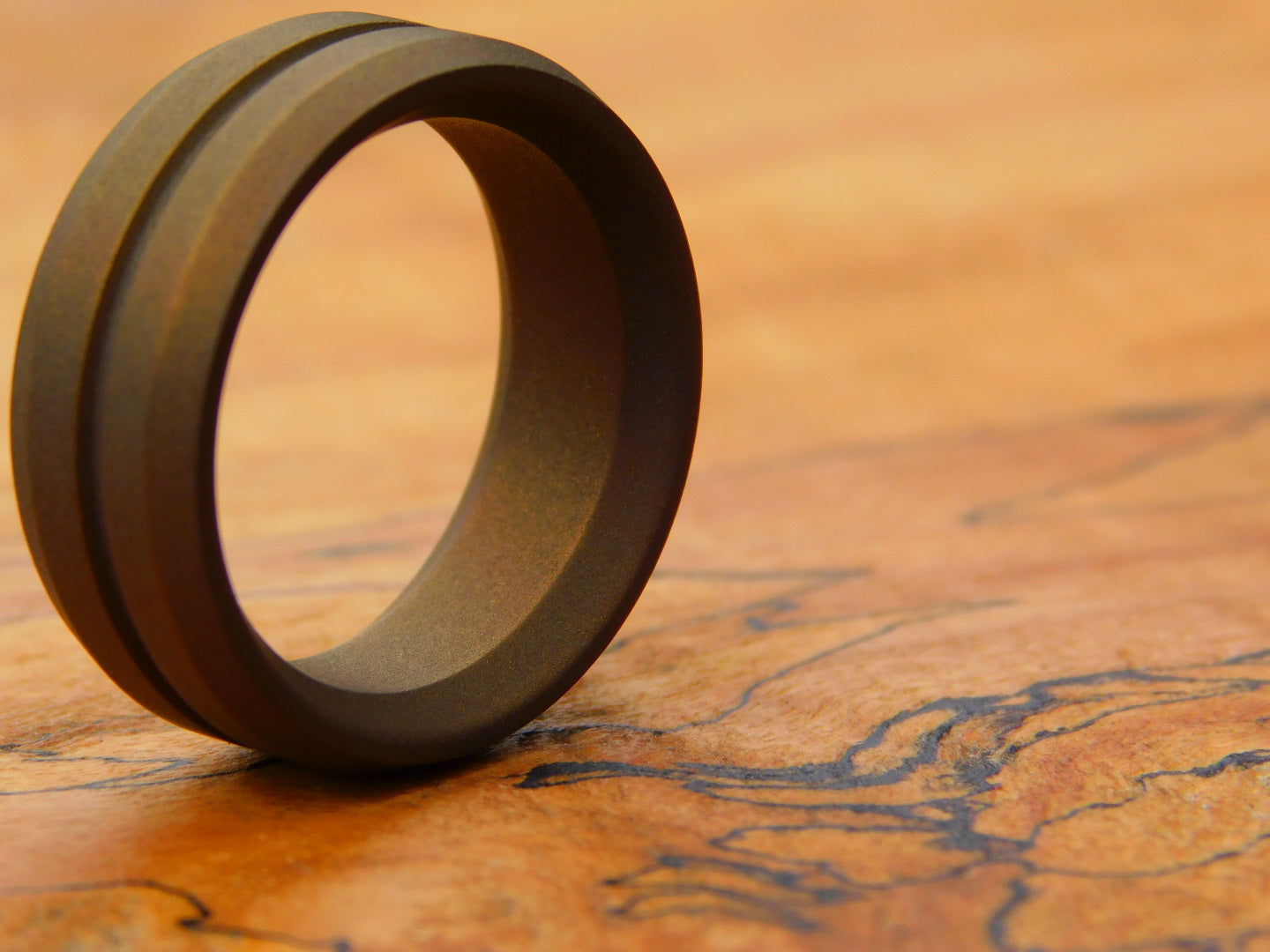 Bronzed Titanium Ring