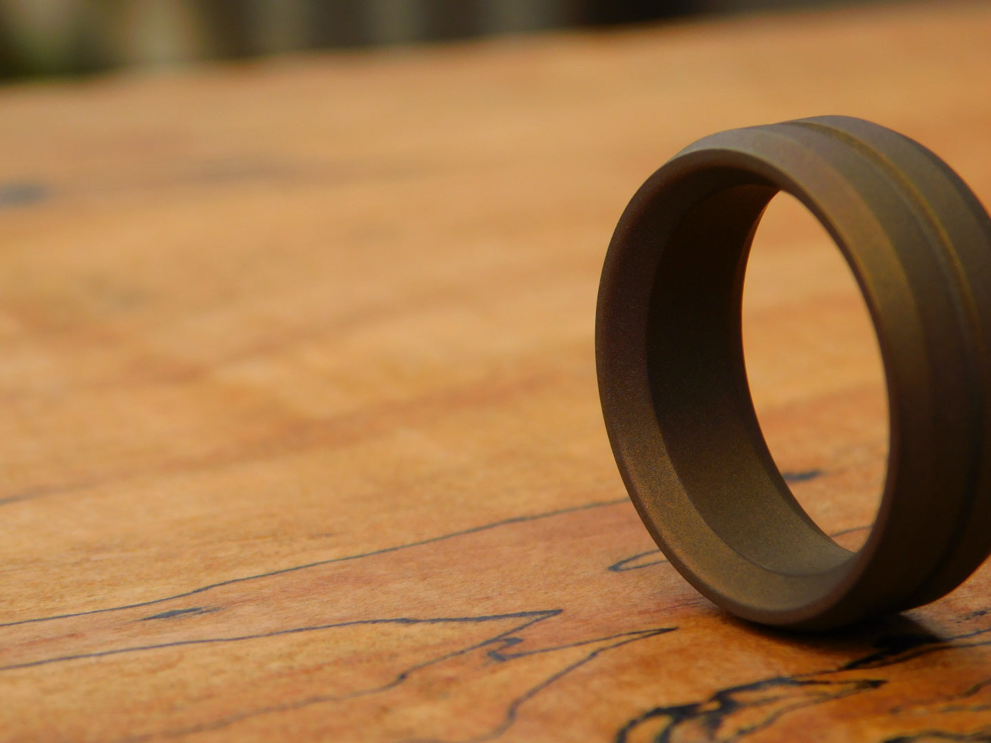 Bronzed Titanium Ring