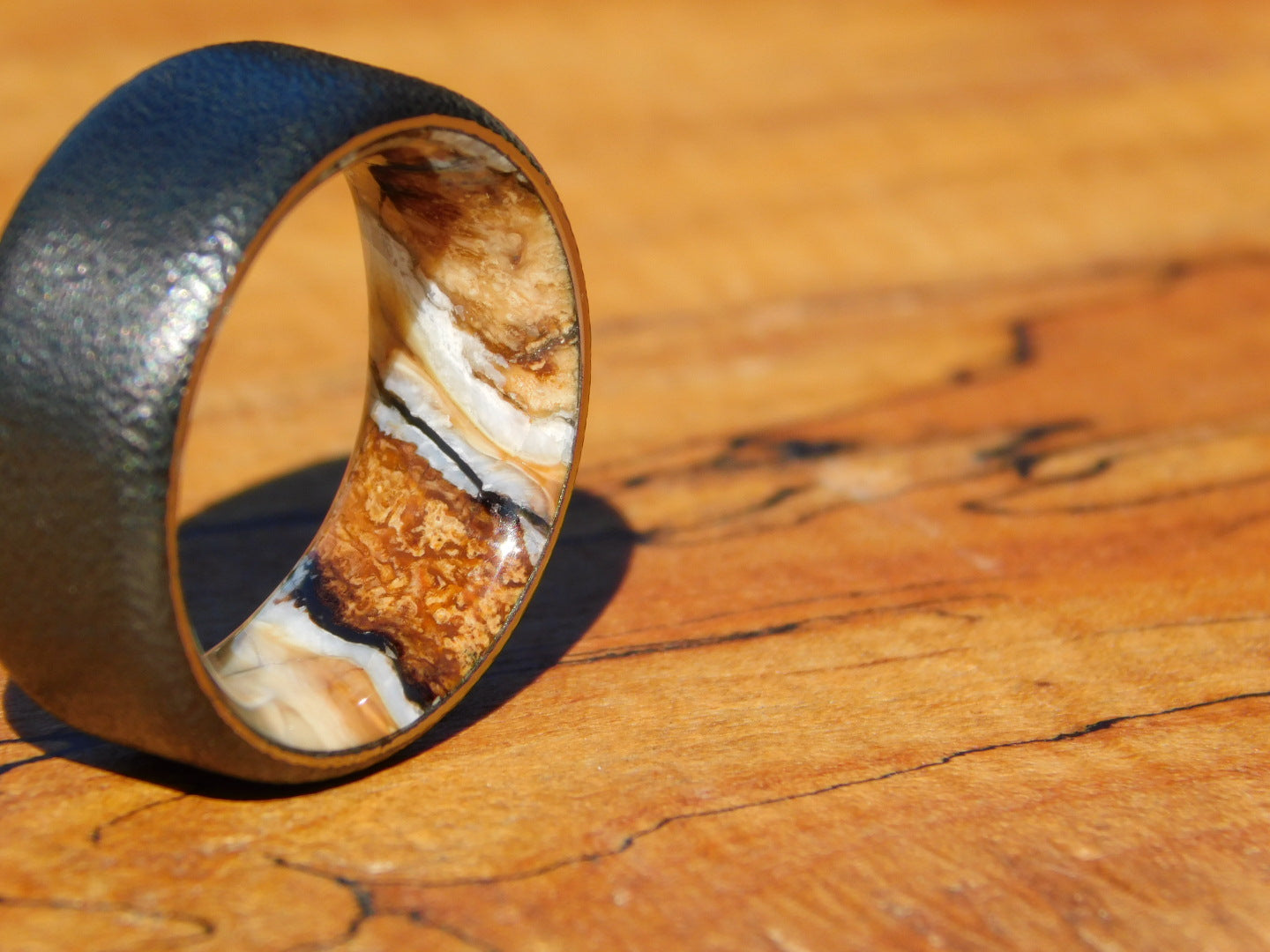 Black Zirconium x Woolly Mammoth Ring