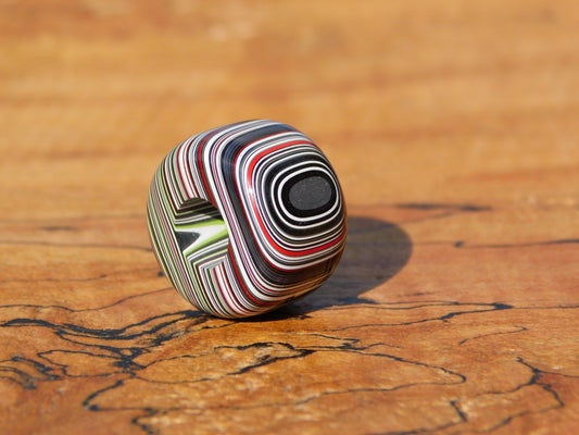 Crosscut Fordite Bead