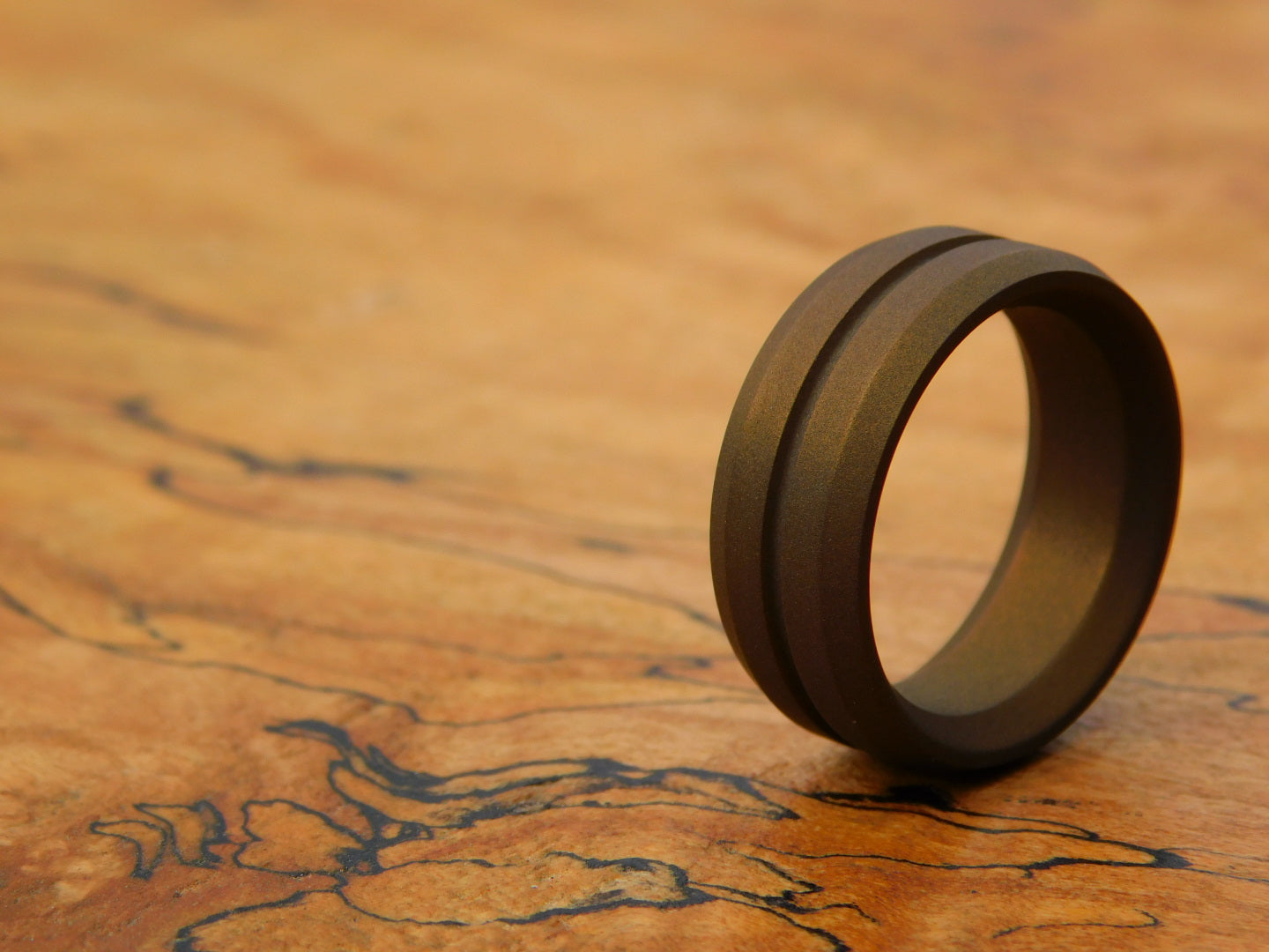 Bronzed Titanium Ring