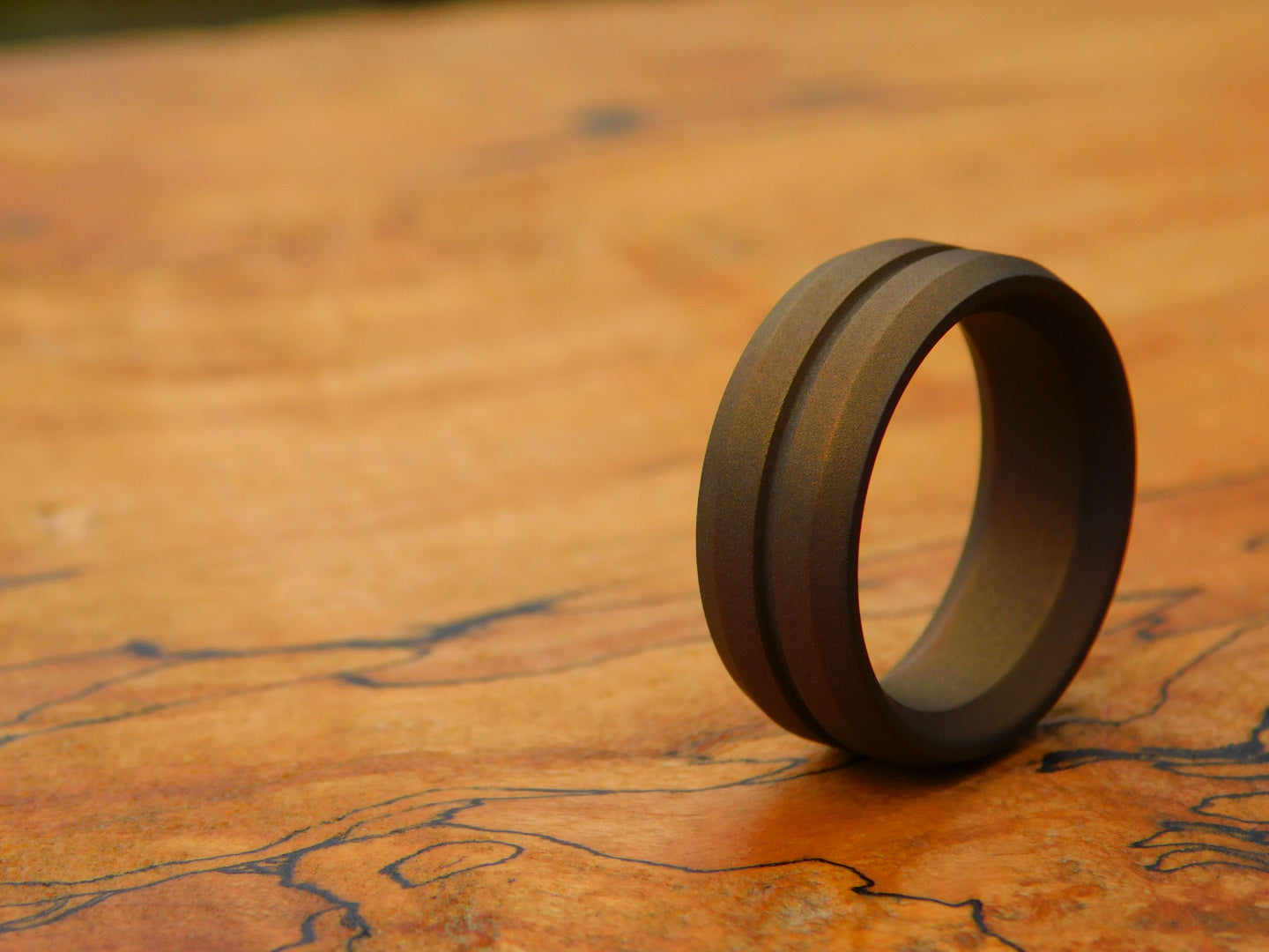 Bronzed Titanium Ring