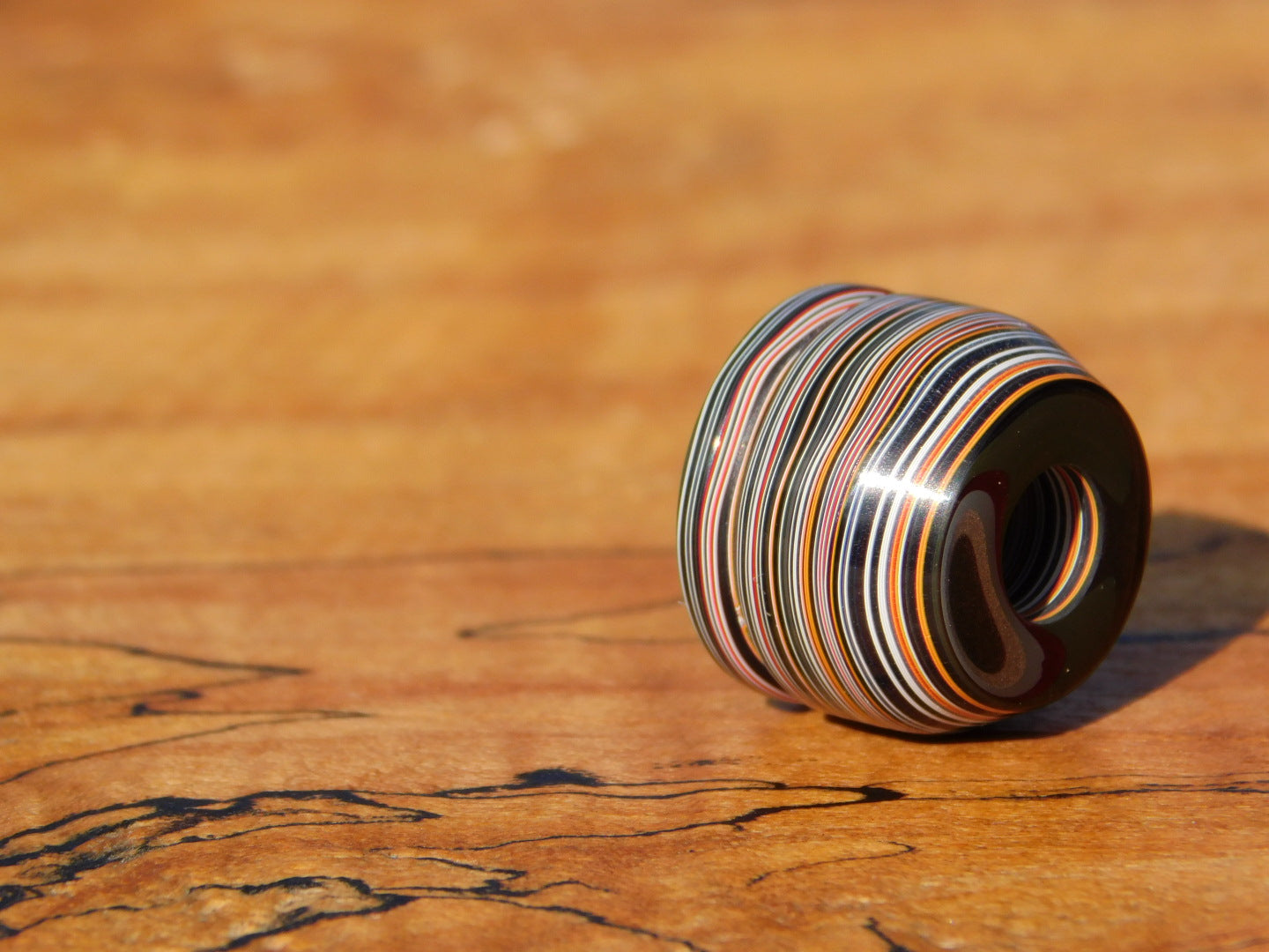 Fordite Bead