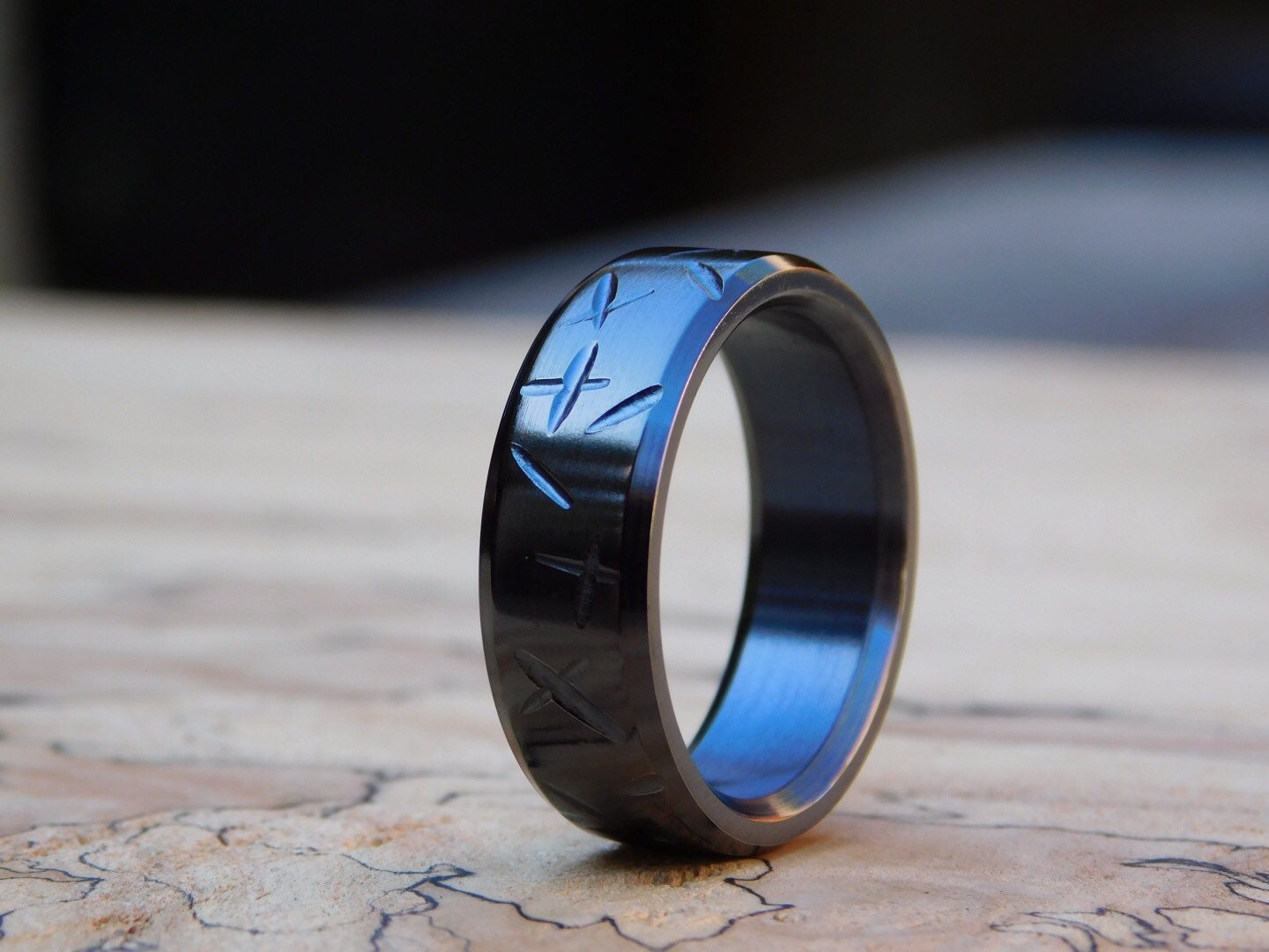 Black Titanium Battle-Born Ring