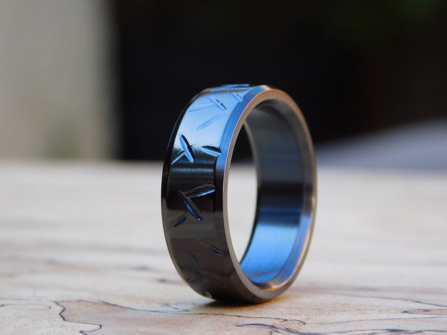 Black Titanium Battle-Born Ring