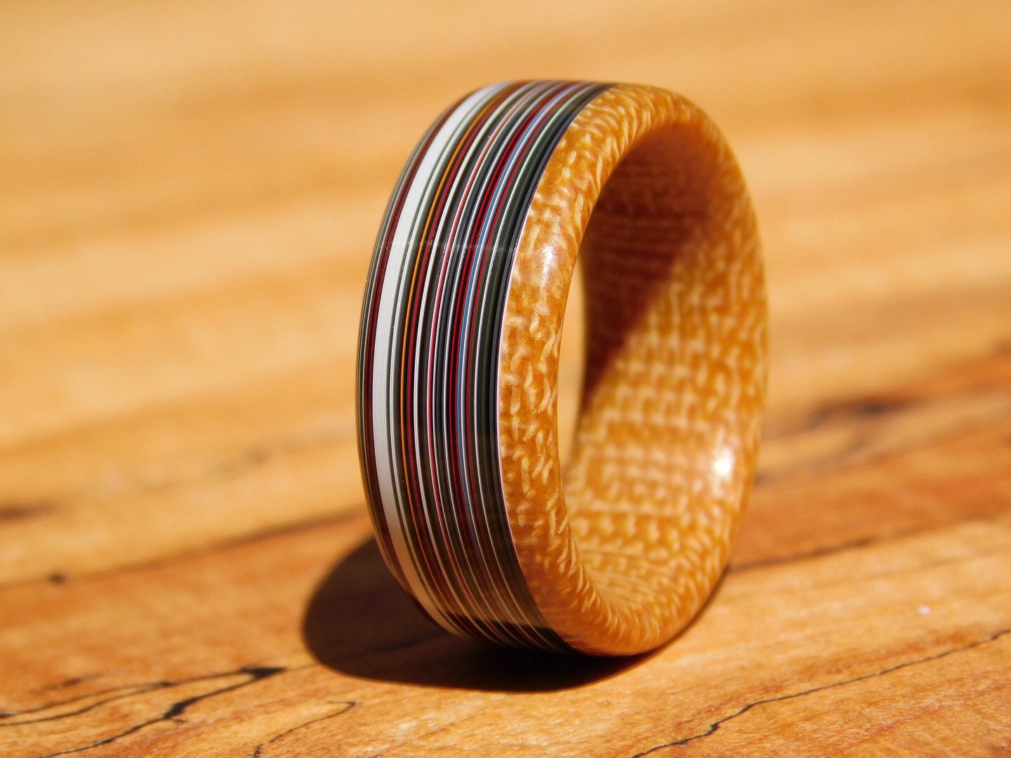 Fordite x Westinghouse Butterscotch Canvas Ring