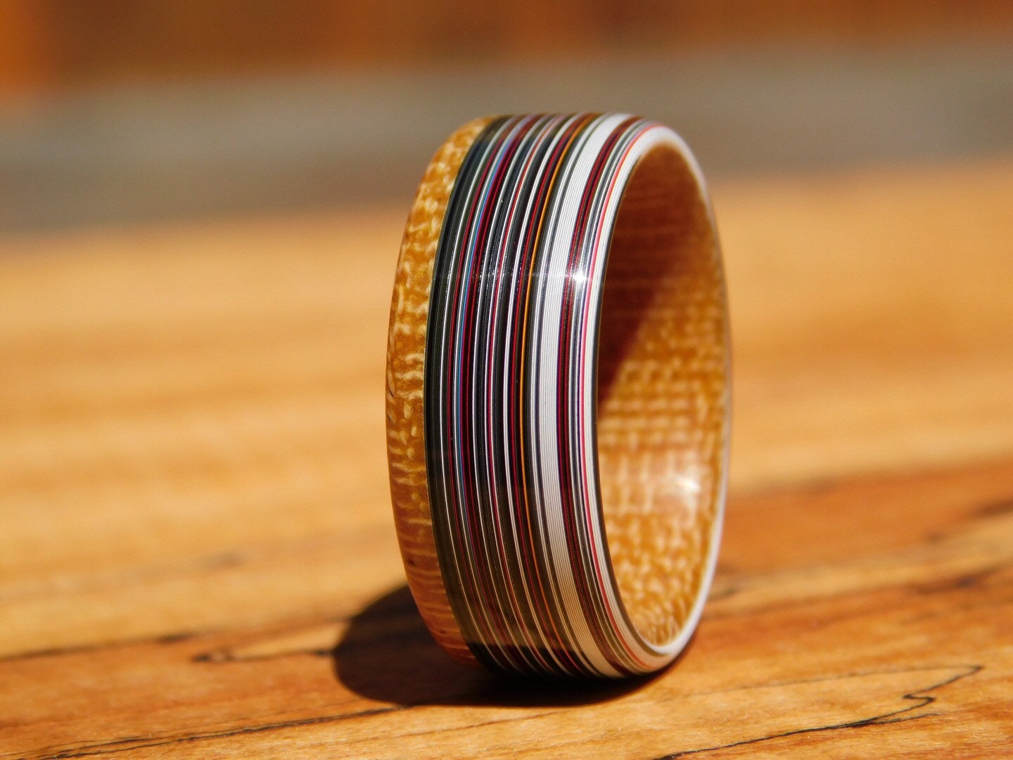 Fordite x Westinghouse Butterscotch Canvas Ring