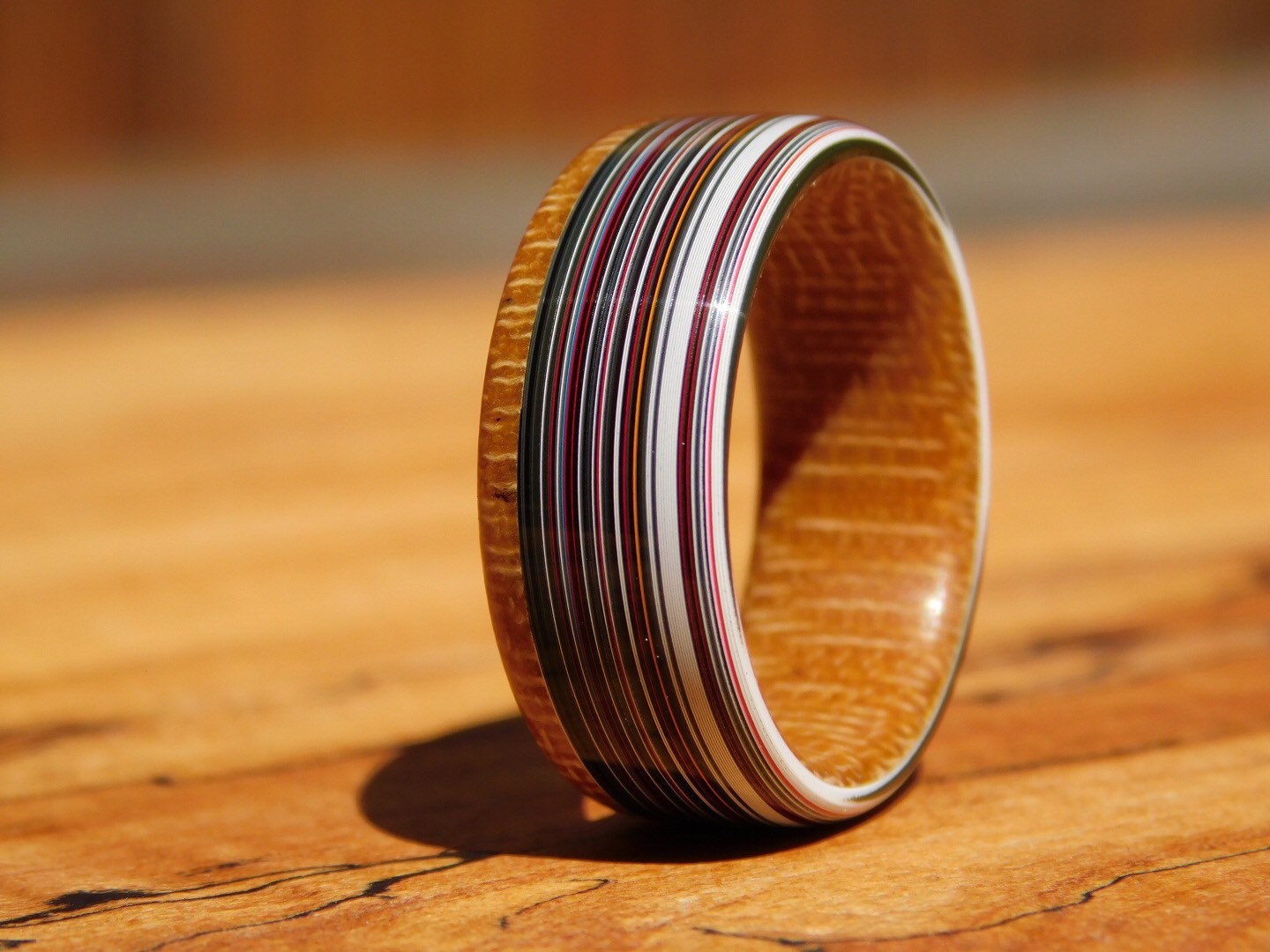 Fordite x Westinghouse Butterscotch Canvas Ring