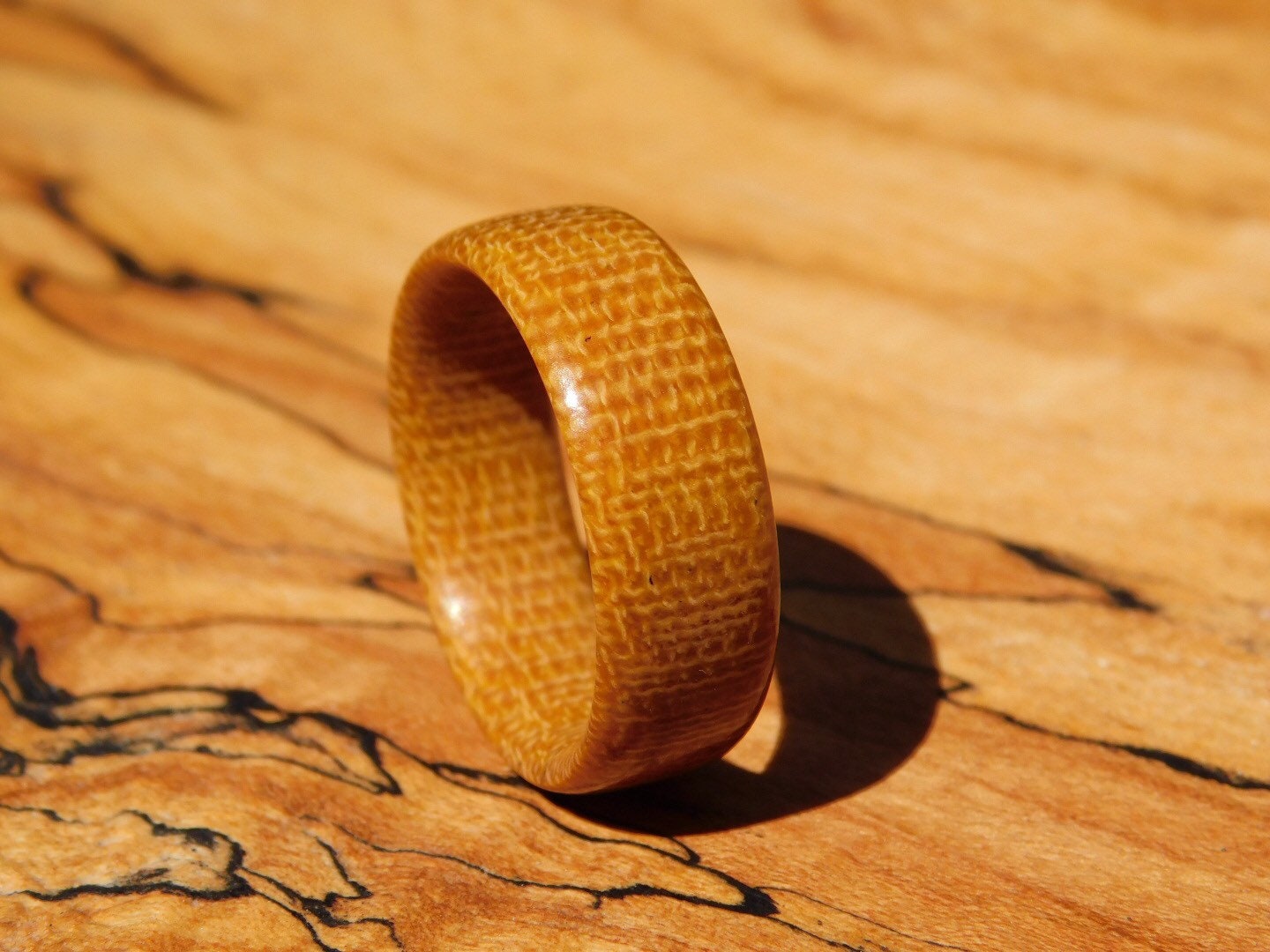 Westinghouse Butterscotch Canvas Micarta Ring