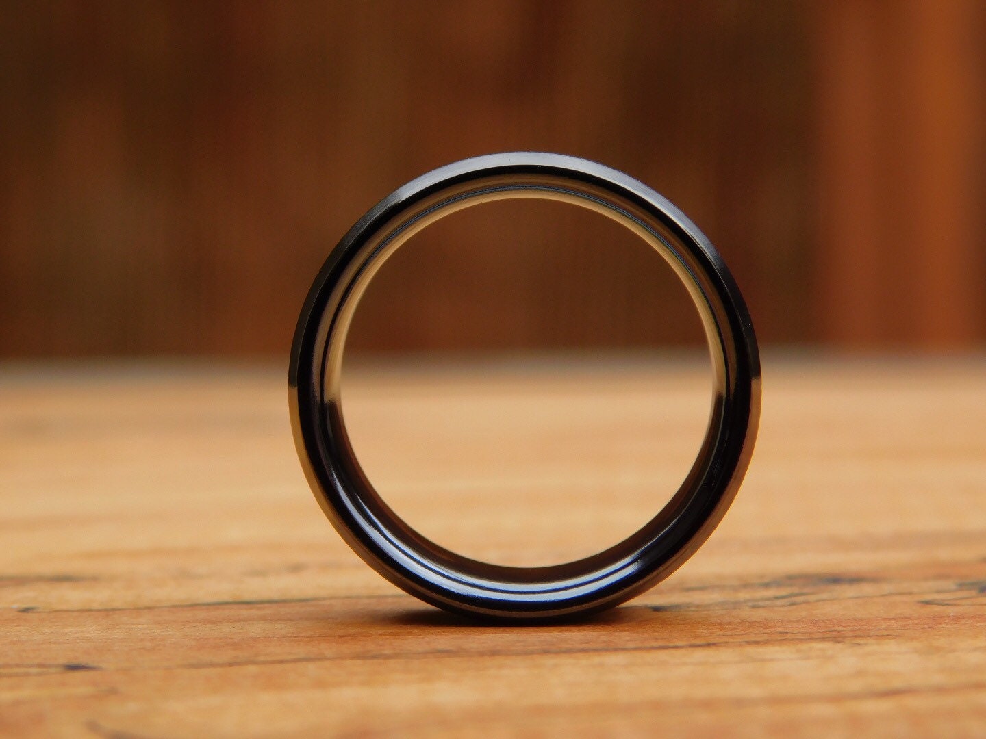 Tuxedo Black Titanium Ring