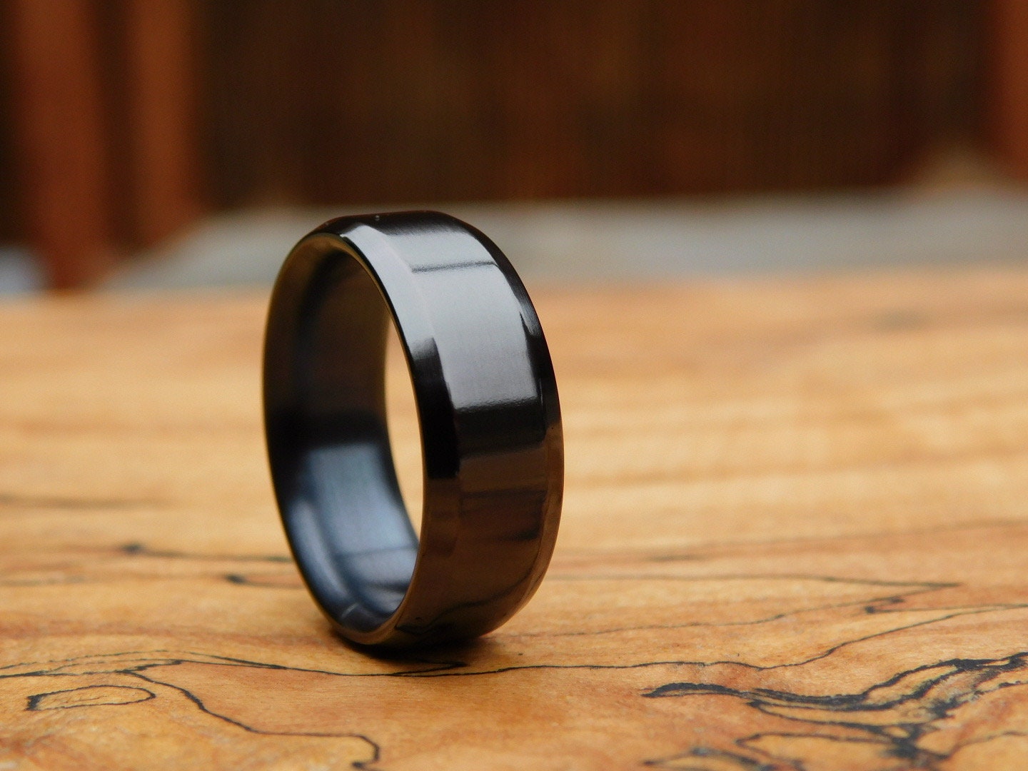 Classic Black Titanium Ring