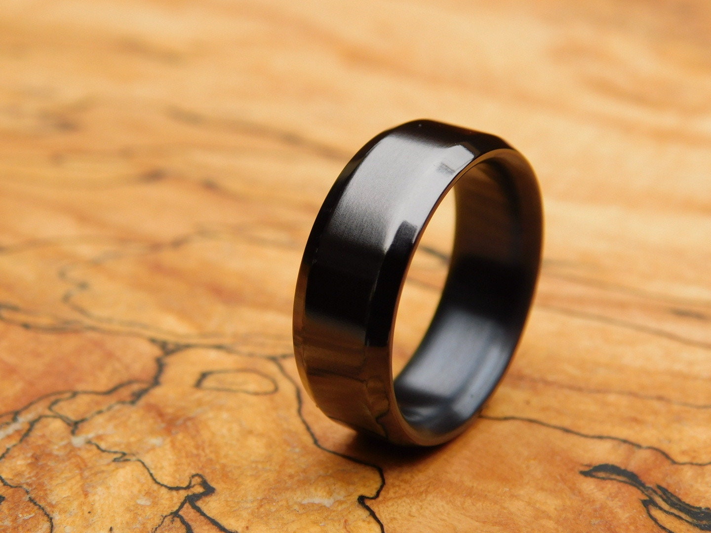 Classic Black Titanium Ring