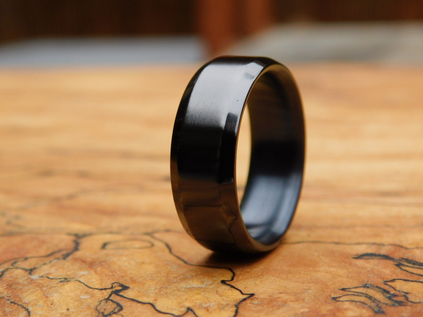 Classic Black Titanium Ring