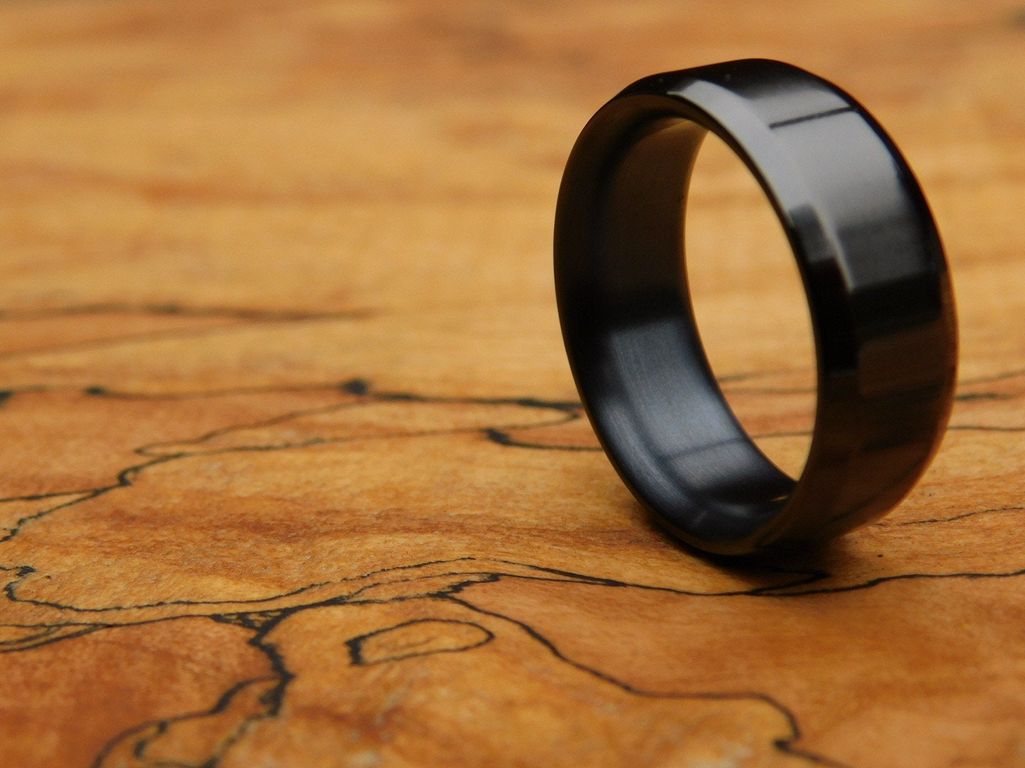 Classic Black Titanium Ring