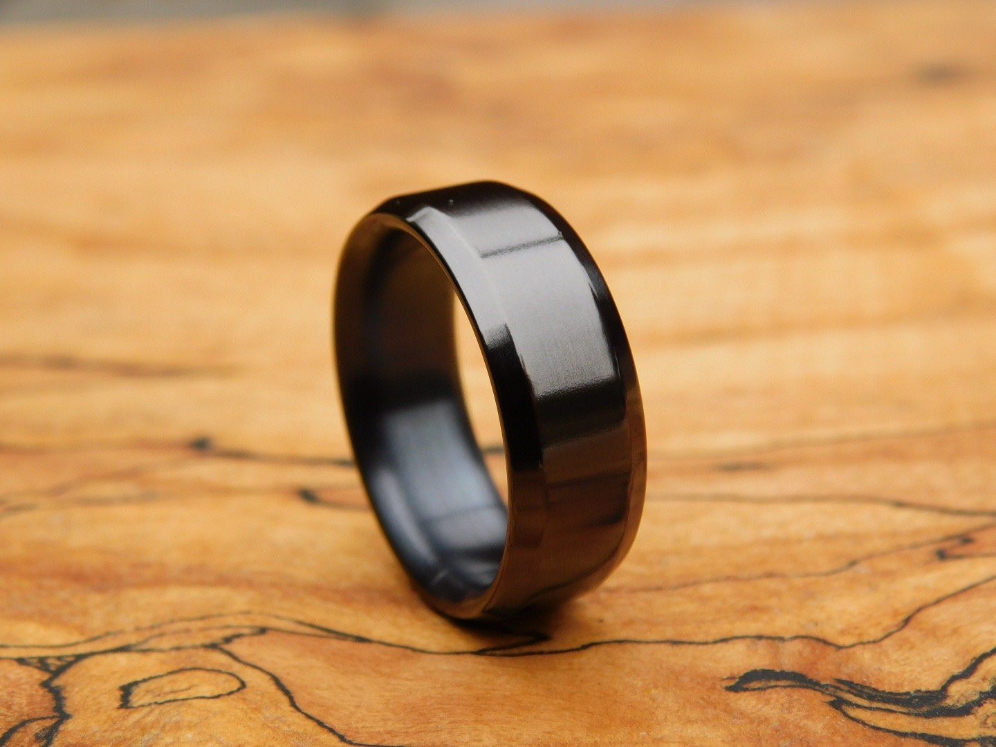 Classic Black Titanium Ring