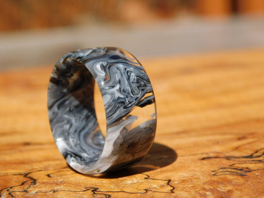 Black & White Resin Ring