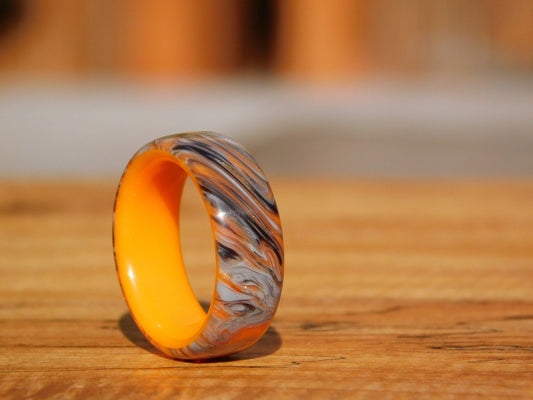 Tigers Eye Resin x Sunshine Orange Glow Ring