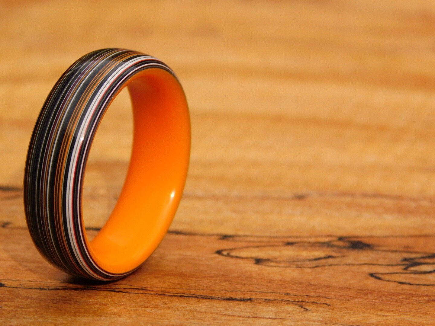 Fordite x Orange Glow Ring