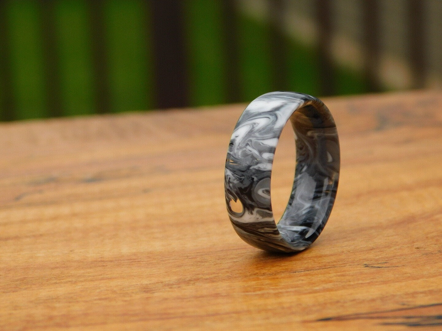 Black & White Resin Ring